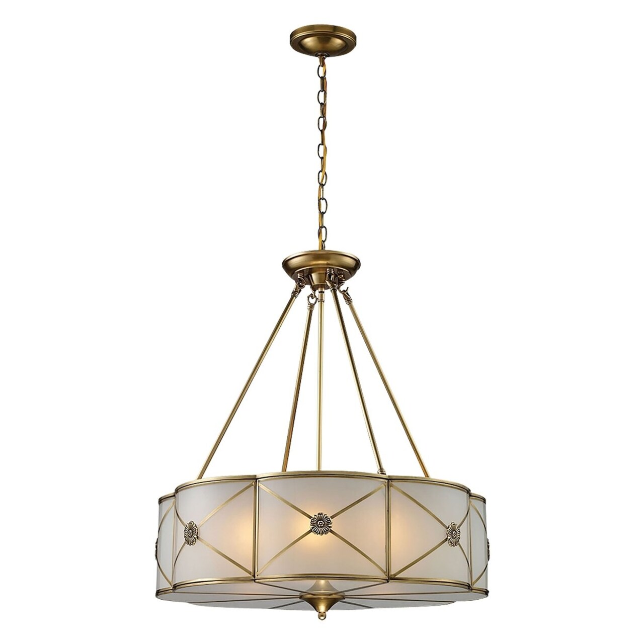 Elk Showroom Preston 23 Wide 6-Light Chandelier - Brushed Brass